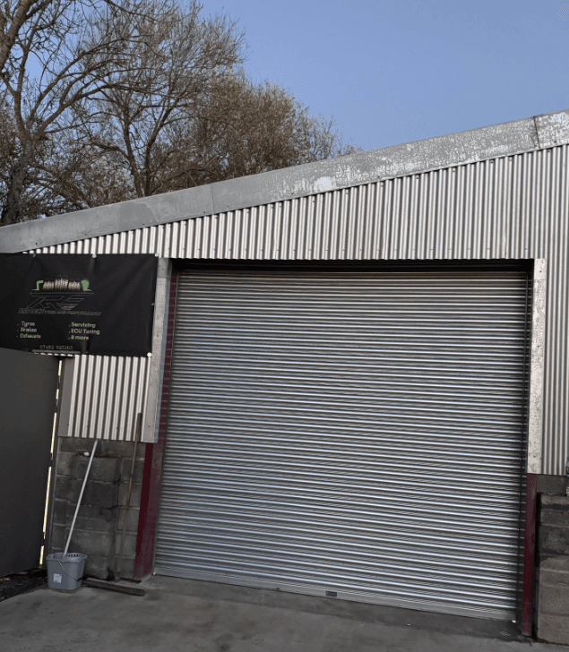 Mechanic working on a car